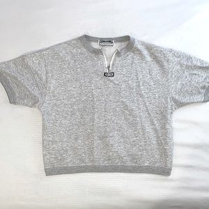 Vintage Spalding Activewear Grey Top